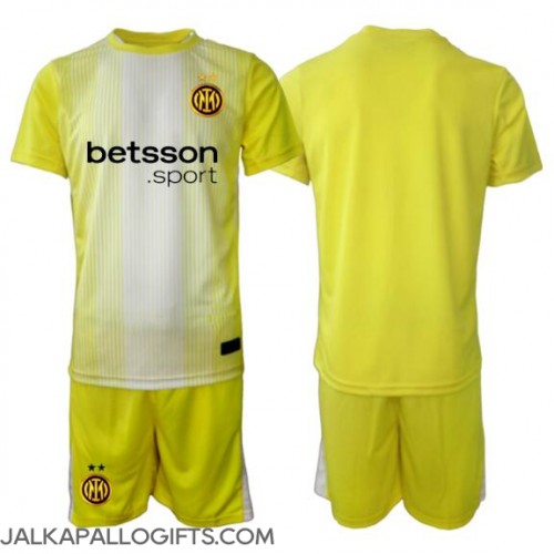 Inter Milan Maalivahti Vieras Peliasu Lasten 2025-26 Lyhythihainen (+ Lyhyet housut)